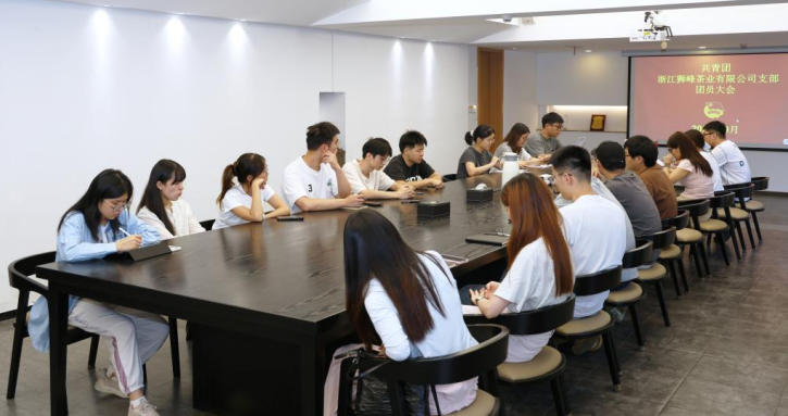 浙茶集团狮峰茶业团支部召开团员大会顺利完成换届选举